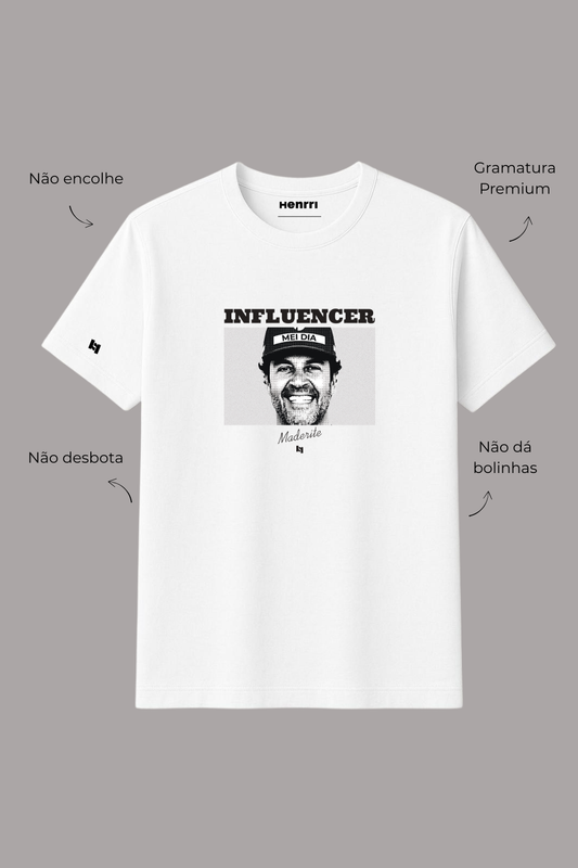 Camiseta Maderite Eterno em Alg. Egípcio - Branca