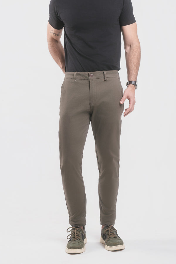 Calça Alfaiataria em Sarja - Verde Oliva