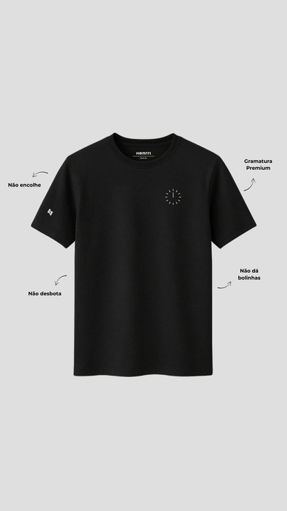 Camiseta Alg. Egípcio - Preta (Relógio Mei Dia)