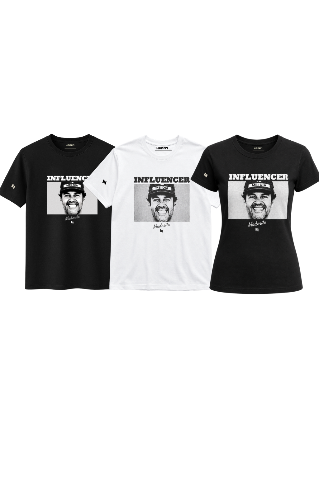 KIT 3x Camisetas Maderite - Coleção Influencer