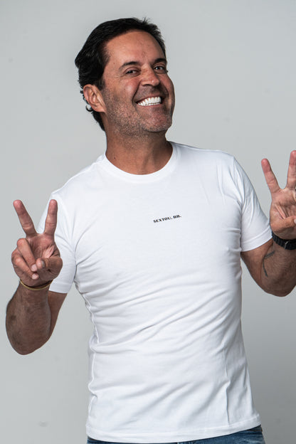 Camiseta Alg. Egípcio - Branca (Sextou BB)