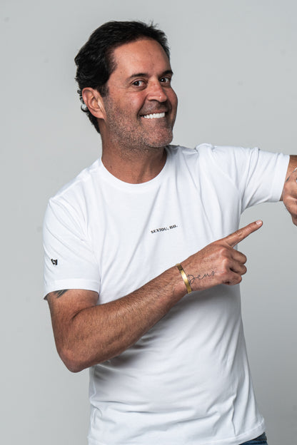 Camiseta Alg. Egípcio - Branca (Sextou BB)