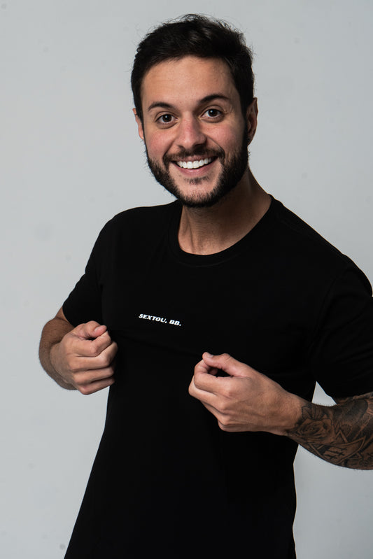Camiseta Alg. Egípcio - Preta (Sextou BB)
